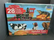 Melissa & Doug 28 Piece Floor Puzzle, Alphabet Train