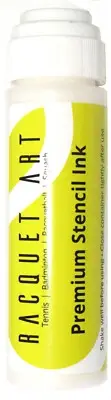 Racquet Art Premium Stencil Ink - Solvent Based - White