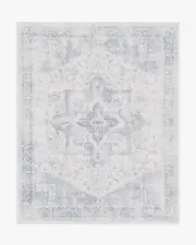245' x 305' | Machine Washable Runner Rug | Kid & Pet Friendly | Indoor Rug | Kira Soft Blue Rug | Ruggable
