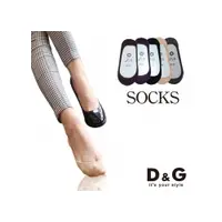 在飛比找i郵購優惠-D&G純棉素面襪套-DS136-襪子/女襪/隱形襪/腳跟止滑