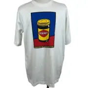 Body Map Men's White Vegemite T Shirt Sz XL - NWT