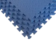 DIAMOND PLATE FITNESS MATS: BLUE Interlocking EVA Foam Floor 20-100 Sq Ft