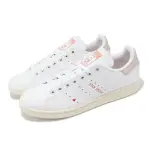 【ADIDAS 愛迪達】休閒鞋 STAN SMITH W 女鞋 白 粉 情人節配色 皮革 史密斯 三葉草 愛迪達(IG8482)