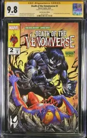 Death of the Venomverse #2 CGC 9.8 SS Tyler Kirkham Spectral Comics Variants