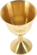 Hoement Cup Set of 2 High-Grade Copper Offering Cup for Tea Rooms Zen Rooms Temples Buddhism Collections