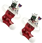 NAMOARLY 2pcs Elk Christmas Napkin Elegant Napkin Holders for Holiday Table Decorations for Dining Parties and Festive Occasions