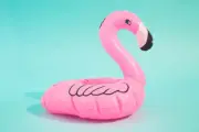 Pink Flamingo Inflatable Drink Floating Holder