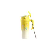 40oz Tumbler with Handle Straw and Lid Insulated Water Bottle Stainless Steel Reusable Travel Mug-Yellow