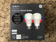 C by GE Color A19 Light Bulb 2pk Smart home App Alexa Google lighting multicolor