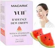 YUII Dew Drops Glow+ Juicy Dew Drops Illuminating Serum for Men & Women - with Watermelon & Vitamin E (Japanese Recipe)