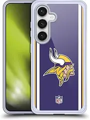 Head Case Designs Officially Licensed NFL Logo Minnesota Vikings Positions & Logo Soft Gel Case Compatible with Samsung Galaxy S24 5G