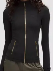 LULULEMON Define Jacket Nulu Black Gold Gold 0 2 4 6 8 10 12 14 NWT