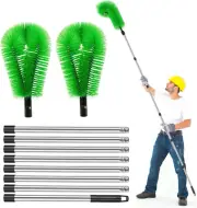 Gutter Brush,Telescopic Gutter Cleaner,Gutter Cleaning Pole,Gutter Cleaning,Easy
