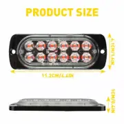 4X LED Warning Hazard Flashing Recovery Strobe Light Bar Truck Beacon Lamp 12SMD