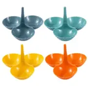 Household Organizer 3 Grids for Creative Fruit Storage Basket Detachable Tr