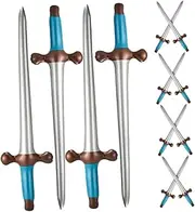 JUMPLAWN 12Pcs Inflatable Pirate Swords Fun Balloon Props for Halloween Costume Parties for Pirate Games Vivid Design for Cosplay and Themed Events