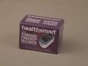 HealthSmart Pulse Oximeter for Fingertip, Displays Blood Oxygen Saturation Conte
