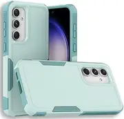 [Jarttarn] for Samsung Galaxy S23 FE Case: Dual Layer Protective Heavy Duty Cell Phone Cover Shockproof Rugged- Military Protection Bumper Tough (Light Green)