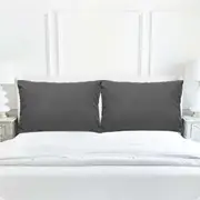 LINENOVA 2000TC Microfibre Soft Pillow cases Standard/Queen/King/European Size Pillow Cover Home Decor European / Black