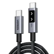 Ugreen L512 5A PD100W Type-C to Type-C LED Display Cable PD3.0 Fast Charging Data Transmission Copper Core Line 1M Long