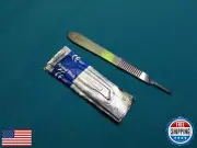 1 Stainless Steel Scalpel Knife Handle #3 with 20 STERILE Surgical Blades #10