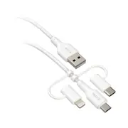 [EFCASAE900WHI] USB-A 3-in-1 Cable - Universal Application with 2M Length