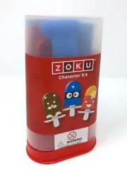 new 18 piece set ZOKU Quick Pop Maker CHARACTER KIT popsicle gift accessory DIY