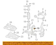CHRYSLER OEM 05-10 Commander Suspension Components-Lower Cntrl Arm Nut 6508257AA