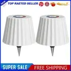 2pcs Wireless Bottle Lamp Rechargeable Warm Light & RGB Touch Lamp (White)