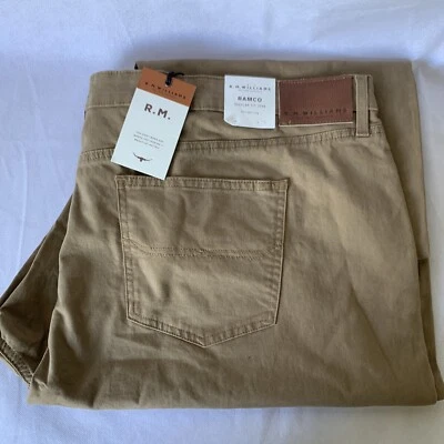 Rm Williams Ramco Regular Fit Jean Pants Brown Size 54/32 New With Tags