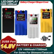 17500mAh 14.8V/12V Li-ion Battery Charger Set/for Electric Fishing Daiwa Tanacom