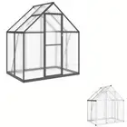 Greenhouse with Base Frame Walk-in Garden Shed Patio Backyard Aluminium vidaXL