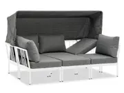 FurnitureOkay Florence Aluminium Outdoor Multi-Function Daybed - White