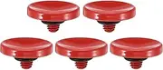 uxcell Camera Shutter Button, 5 Pack Soft Shutter Release Button Pure Copper Camera Button Concave Suitable for Nikon for Fujifilm for Leica DSLR/SLR Camera, Red
