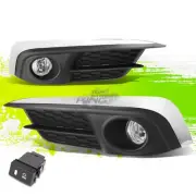 Factory Style Fog Light Lamps w/Switch+Bezel for Honda Civic 2016 Chrome Pair (for: Honda)