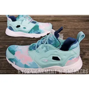 【HYDRA】Reebok FuryLite Graphic V67143 湖水綠 懶人鞋 渲染 慢跑鞋 pump 女鞋