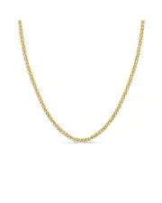Zoe Chicco 14K Yellow Gold Simple Gold Curb Link Chain Necklace, 16