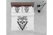 3D Skull Butterfly Sacred Geometry Design Quilt Cover Set Bedding Set Duvet Cover Pillowcases WJ 9213