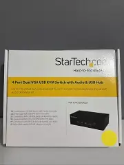 StarTech 4-port KVM Switch with Dual VGA and 2-port USB Hub