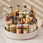 Plastic 360° Rotating Kitchen Spice Rack Cabinet Organizer Countertop Corner