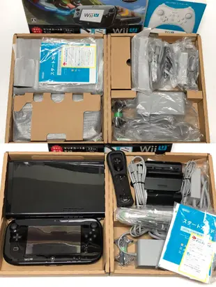 Wii U 瑪利歐賽車8同捆 限量主機黑色 32G 限量版、遊戲*9，可支援玩Wii 遊戲 出售