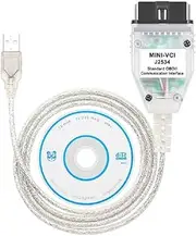 Mini VCI J2534 Cable V18.00.008 Latest Version, OBD2 Cable Connector Scanner Adapter Fit for TIS Techstream Programming Diagnostic Cable, Support Win XP WIN7 WIN10