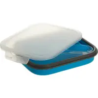 在飛比找PChome24h購物優惠-Premier 附餐具矽膠摺疊便當盒(藍)
