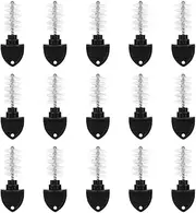 Beer Plugs Tap Brush, 15Pcs Beer Tap Plug Brush Faucet Cleaner Black Nylon Cleaning Brush Faucet Tap Cleaning Plug Brush Cap Cover Home Brew Accessories
