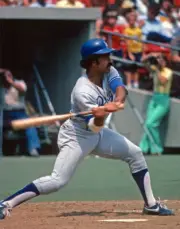 Davey Lopes Of The Los Angeles Dodgers Bats Baseball 1978 OLD PHOTO 1