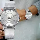 Women Love Heart Silicone Gel Mesh Strap Watch Ladies Quartz Analog WristWatches