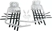 DG Performance Black/Blue Heel Guard Aluminum ATV Nerf Bars w/ Webbing 607-8450