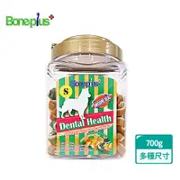 在飛比找ETMall東森購物網優惠-Bone Plus 綜合雙色潔牙骨結小桶裝700G(狗零食、