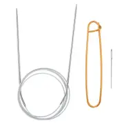 47" Circular Knitting Needles US 3/3.0mm Needles 5.51" Stainless Steel