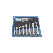 SP Tools 8Pcs Double Ring Gear Drive Spanner Set - Flex Head Metric Wrench Cr-V
